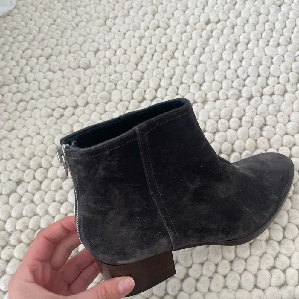 Rag & Bone Black Suede Ankle Boots